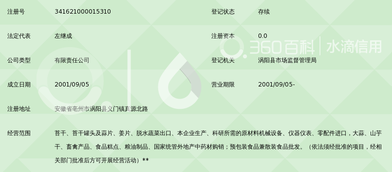 安徽省义门苔干有限公司