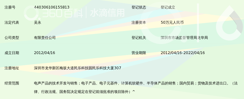 深圳市名器声学技术有限公司_360百科