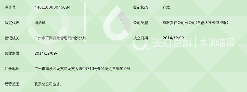 广州中灏润货运代理有限公司南沙分公司_360