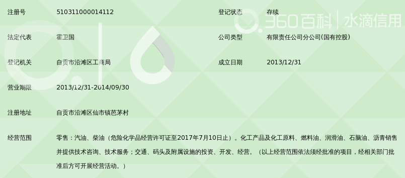 中国航油集团四川铁投石油有限责任公司成自泸