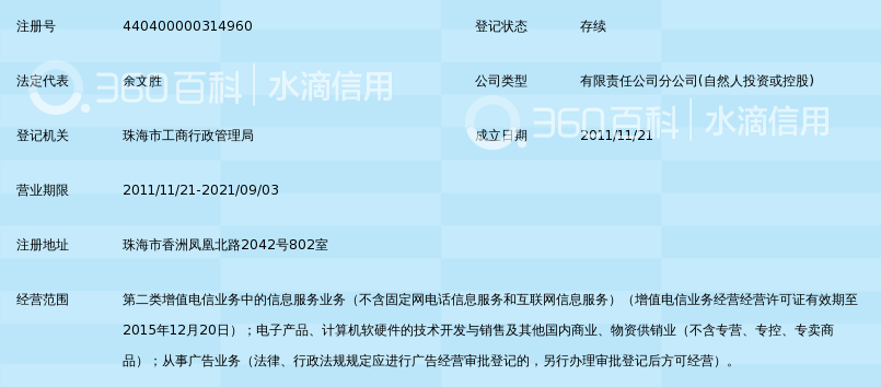 深圳市梦网科技股份有限公司珠海分公司_360