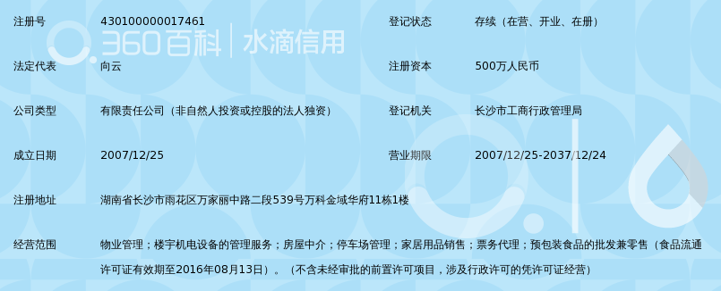 长沙市万科物业服务有限公司