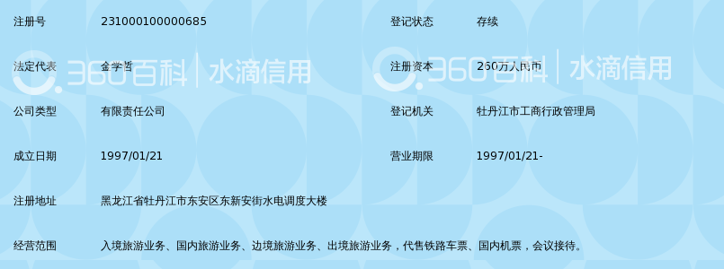 牡丹江莲花国际旅行社有限责任公司