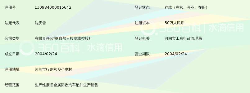 河间市庆雪有色金属回收有限公司_360百科