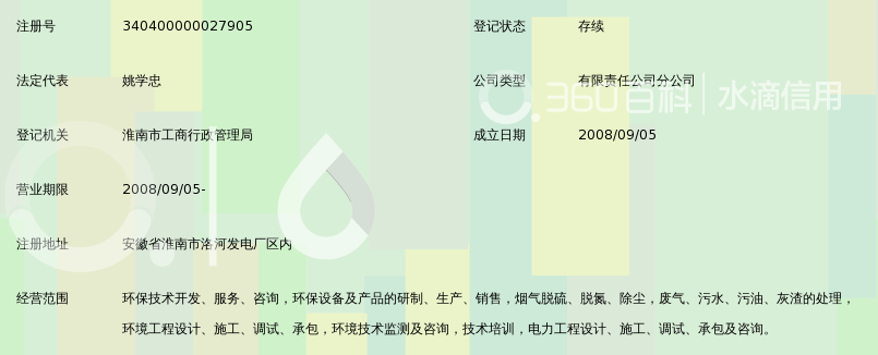 中国大唐集团科技工程有限公司洛河脱硫特许经