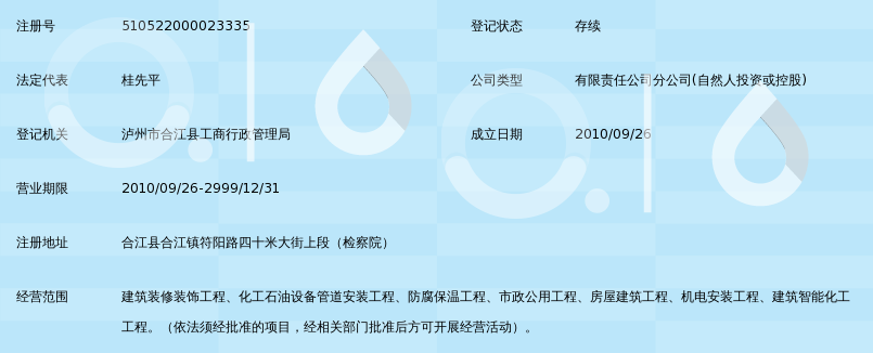 四川凌众建设工程有限公司合江分公司_360百