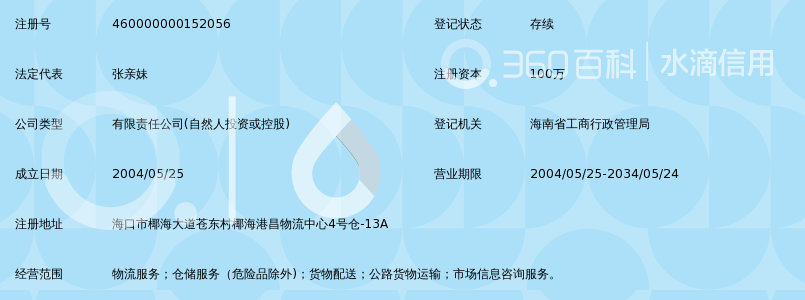 海南万泉物流有限公司