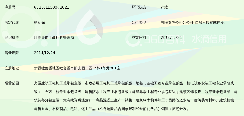 湖北卓越集团建设有限公司新疆吐鲁番分公司_