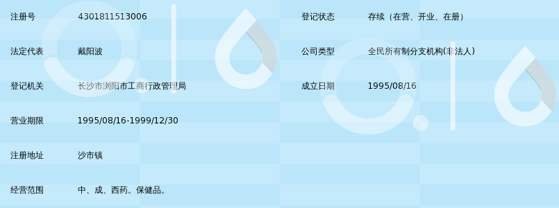 浏阳市医药总公司沙市公司惠民药店_360百科