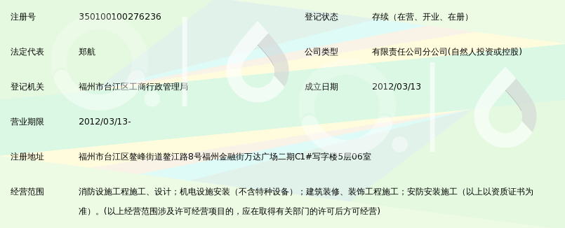 福建省凯盛消防工程有限公司福州分公司_360