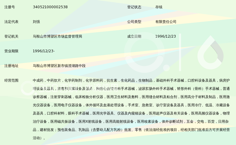 马鞍山市长江医药有限公司_360百科