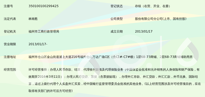 中国银行股份有限公司福州南江滨支行_360百