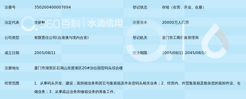 厦门国贸码头有限公司_360百科