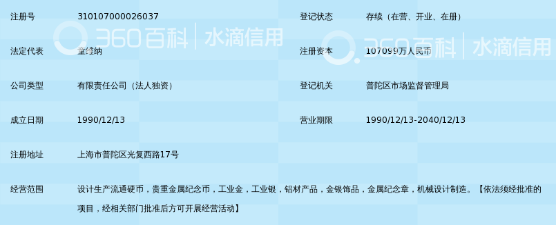 上海造币有限公司_360百科
