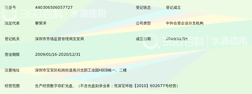 深圳先科金碟科技有限公司光盘厂_360百科