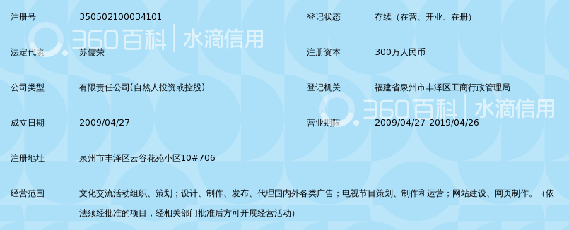 泉州市万国文化传媒有限公司_360百科