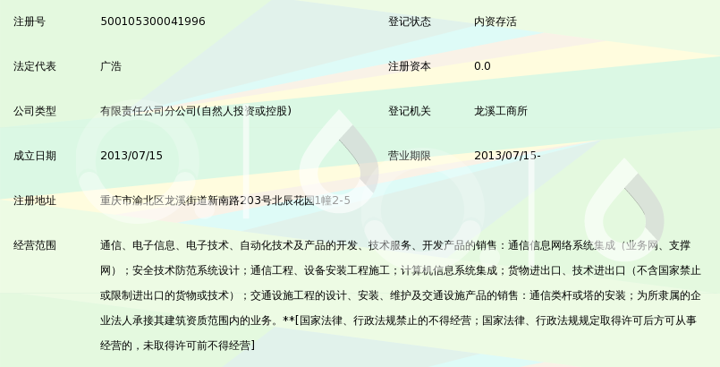 武汉虹信通信技术有限责任公司重庆第一分公司