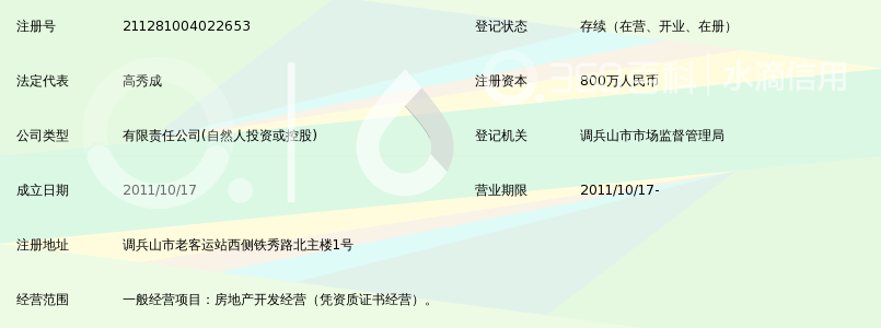 调兵山市金洋房地产开发有限责任公司_360百