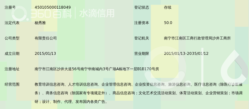 南宁雅鸿教育信息咨询有限公司_360百科