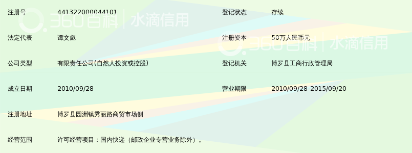 博罗县园洲镇速尔物流速递有限公司_360百科